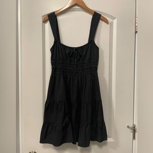 Aritzia Sun-deh Brand mini tiered ruched dress